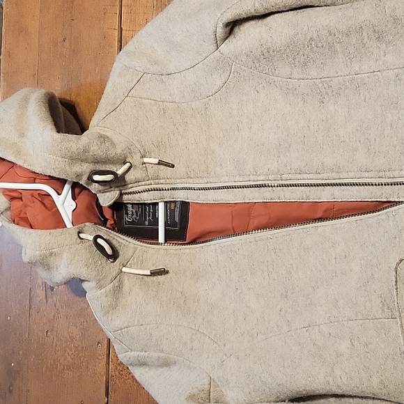 Craghoppers Hepworth Blended Wool Double Zipper Jacket US 4 Almond Beige - Picture 7 of 7